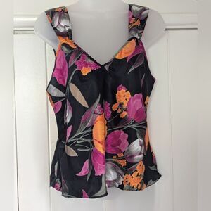 VTG Floral ami Tank S Coquette Girl Witchy Romantic Whimsigoth Fairy Grunge